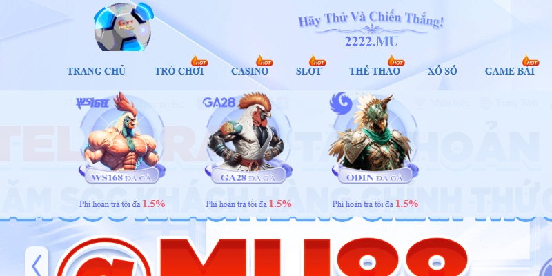 Mu88 ⚡️ Link trang chủ nhà cái Mu88 chính thức tại Việt Nam 5 Đá Gà